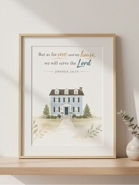 DDS Art Print, 8x10, Bible Verse, Paper Print, Unframed, House Series